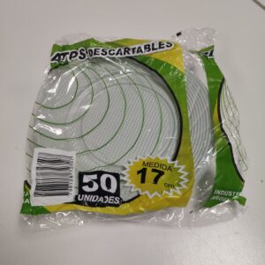 PLATOS PLASTICOS 17CM X 50U