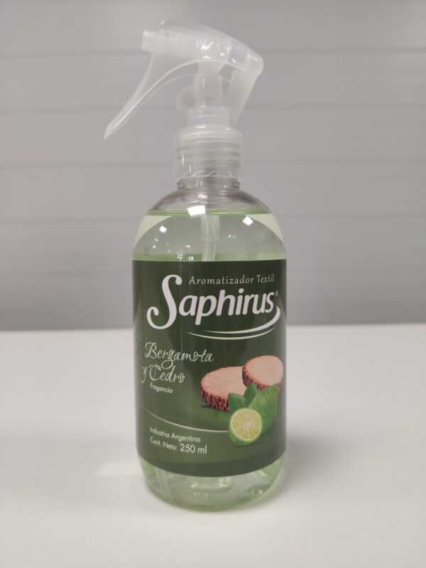 SAPHIRUS TEXTIL BERGAMOTA Y CEDRO