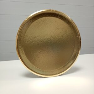 BANDEJA DORADA REDONDA N3,5 24CM