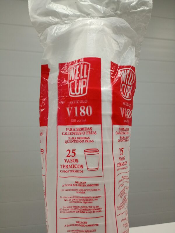 VASO TERMICO 180CC X 25U