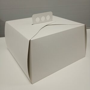 CAJA TORTERA MALETIN BLANCA 27*27*15