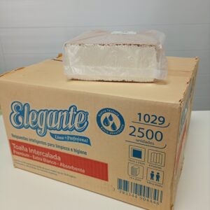 TOALLA INTERCALADA BLANCO ELEGANTE X PAQ
