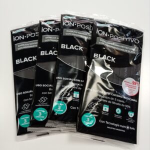 BARBIJO X 3 ION POSITIVO NEGRO