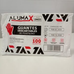 GUANTES PLASTICOS X100