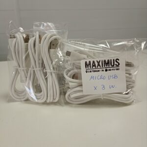 CABLE MICRO USB 2,1A X 3U