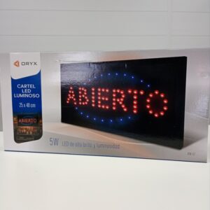 CARTEL LED ABIERTO 5W